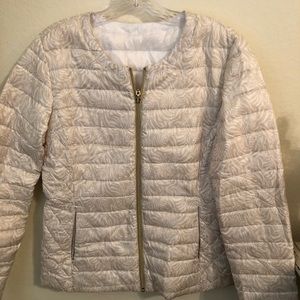 Reversible Lily Pulitzer puffer jacket